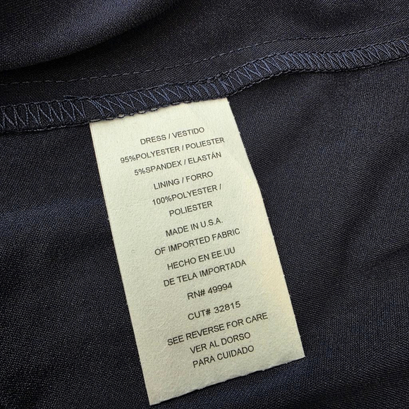 Women's R&M Richards Petite Dress Size 14P Navy - Picture 9 of 9